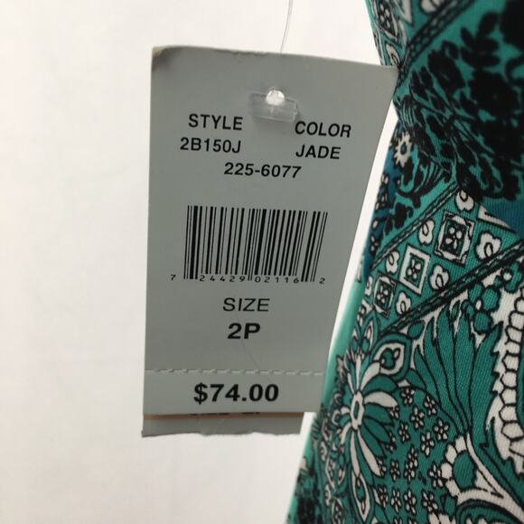 R&K Patterned Shift Dress Jade 2P - Picture 7 of 16